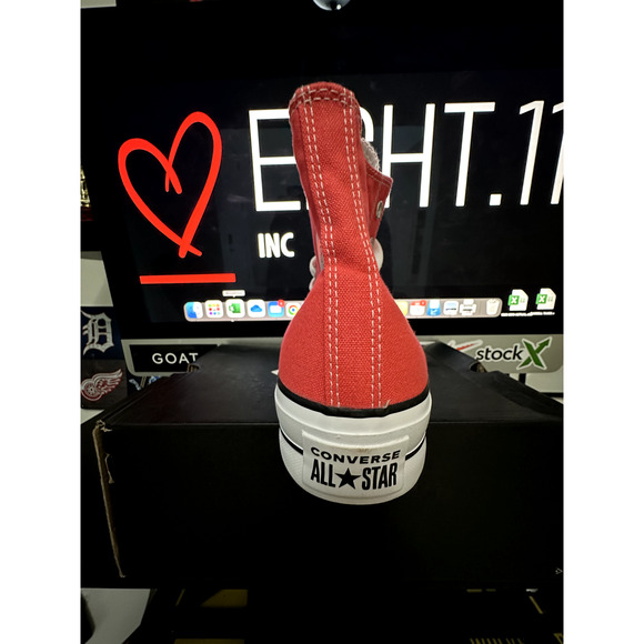 NEW WOMEN'S SIZE 9 CONVERSE CTAS CHUCK TAYLOR ALL STAR ULTRA RED A02075C - Picture 4 of 6